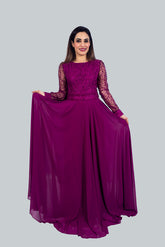 Modest Georgette Gown